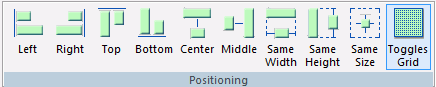 Positioning group, Positioning tab