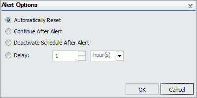 Dialogbox Alert-Optionen