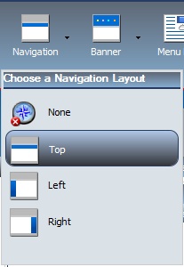 Wählen Sie eine Navigationslayout-Option