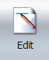Menüband des Reportobjekt-Tools Button Bearbeiten