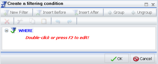 Dialogbox Eine Filterbedingung erstellen