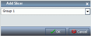 Dialogbox Slicer hinzufügen