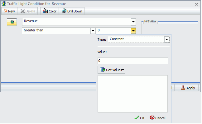 Dialogbox Ampelbedingung