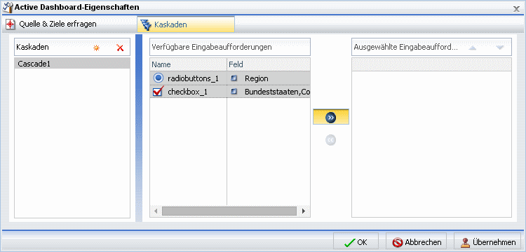 Ausgewählte Hinzufügungen für die Liste