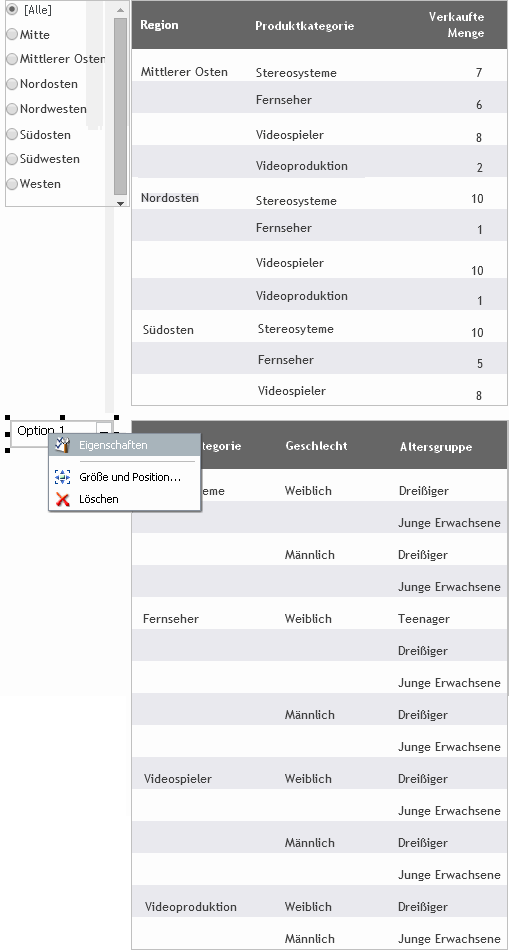 Ausgewählte Dropdownlisteneingabeaufforderung
