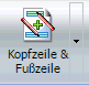 Button Kopfzeile und Fußzeile