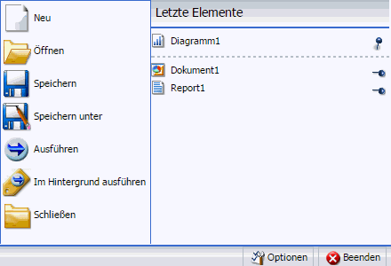 Zuletzt verwendete Elemente