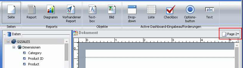 Seite 2 für das Active Dashboard