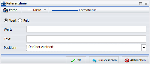 Dialogbox Bezugslinie