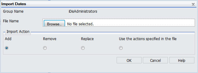 Dialogbox Wichtige Daten