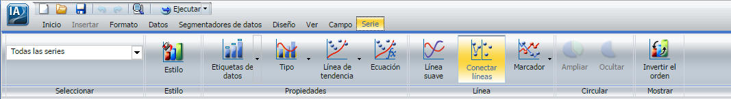 Pestaña Series