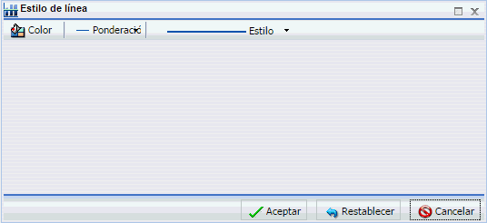 Cuadro de diálogo Estilo de línea