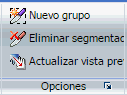 Mostrar grupo de opciones