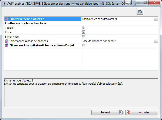 Exemple de connexion à Microsoft SQL Server