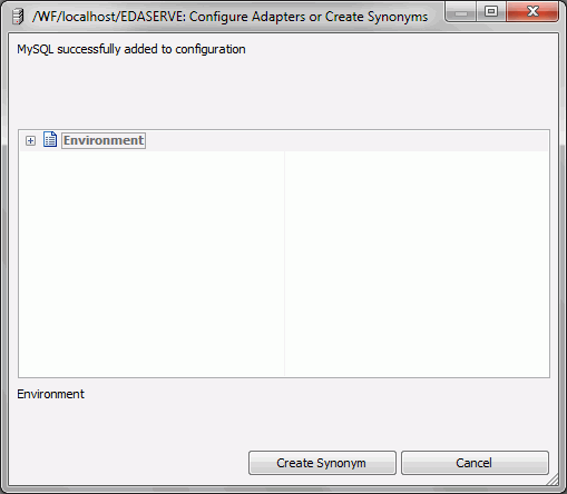 Configurer Adaptateurs ou Créer Synonymes