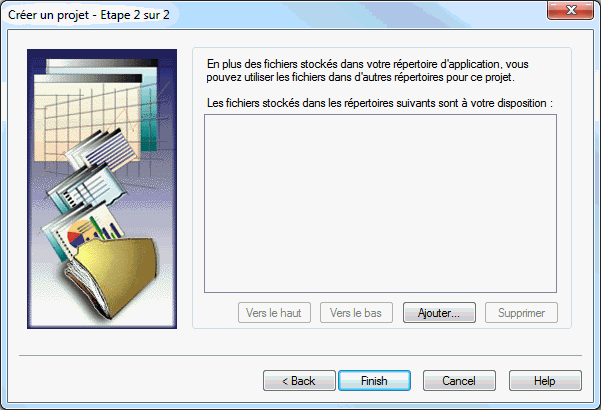 Fenêtre de dialogue 2 Créer un projet