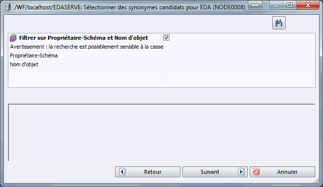 Sélectionner des candidats synonymes pour EDA Etapes 1 et 2