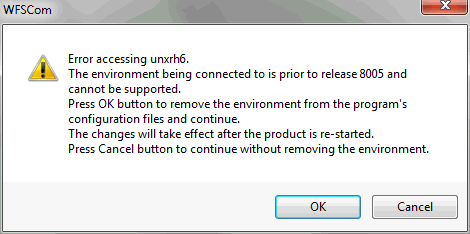 message d'erreur wfscom.xml