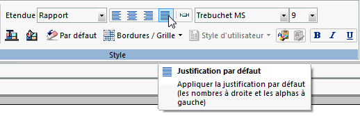 Info-bulle avec étiquette d'icône