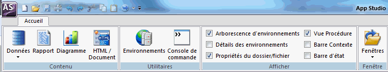 Onglet Accueil