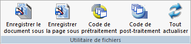 Onglet Utilitaires, Groupe Utilitaire Fichiers