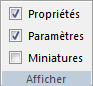 Onglet Utilitaires, Groupe Vue