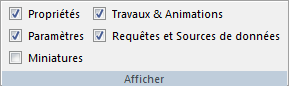 Onglet Utilitaires, Groupe Vue