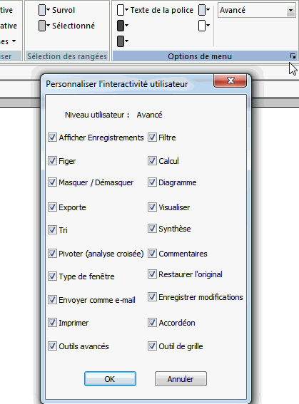 Personnaliser l'interactivité utilisateur