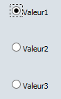 bouton radio standard