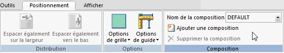Onglet Positionnement
