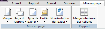 Onglet Mise en page