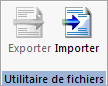 Onglet Utilitaires, Groupe Utilitaire Fichiers