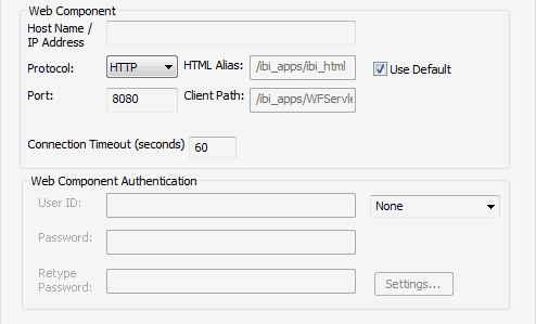 Propriétés des composants Web