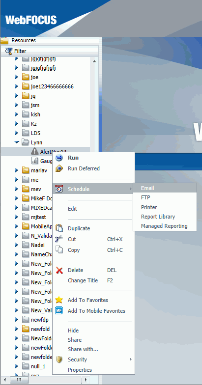 Option planification e-mail