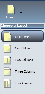 Option Choisir une mise en page