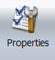 Bouton Propriétés Ruban de l'Outil Objet de reporting