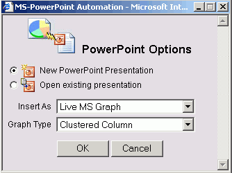 Menu contextuel Options PowerPoint