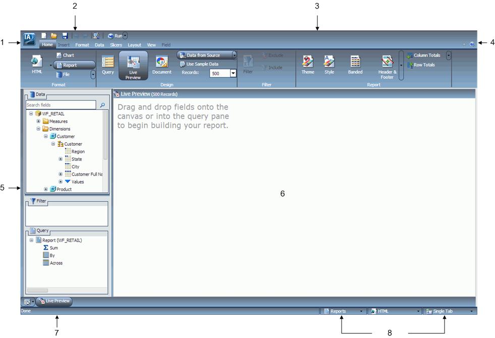 Fenêtre d'application InfoAssist avec Annotations