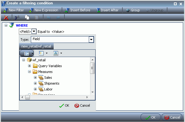 Liste Champ dans l'ordre applicatif
