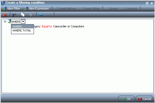Options Where et Where Total