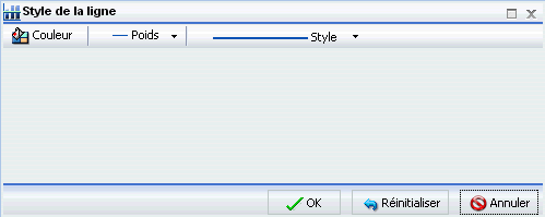 Fenêtre de dialogue Style de ligne