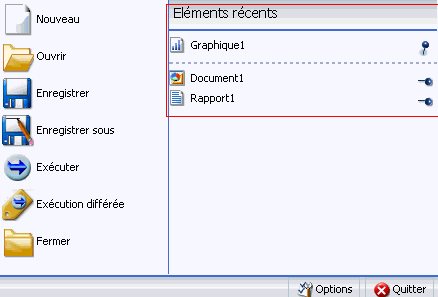 Eléments récents