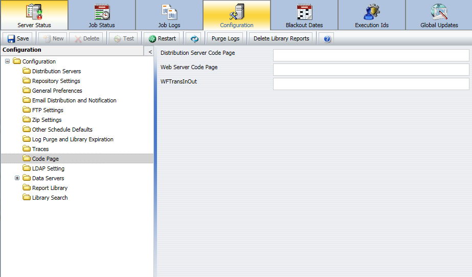 page de code