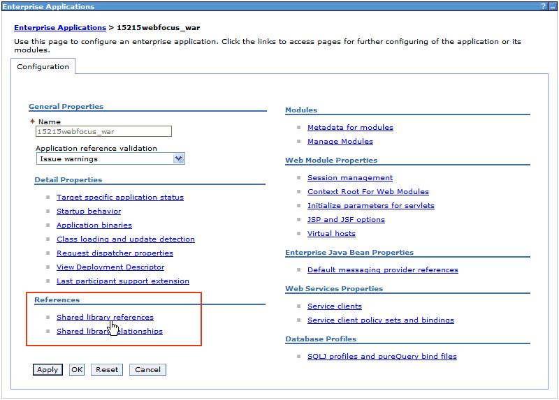 Applications Enterprise - zone Références