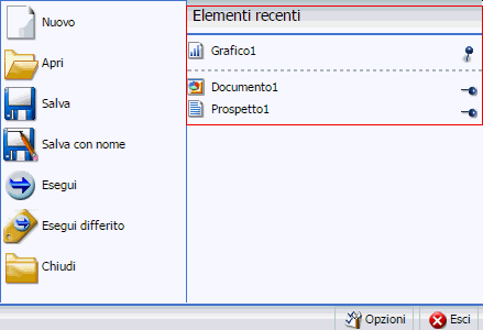 Elementi recenti