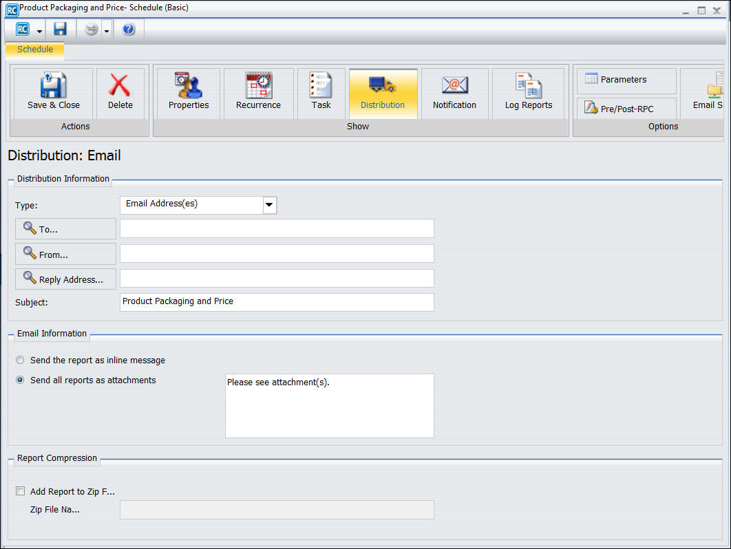 distribuzione e-mail