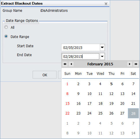 estrazione delle date di interruzione