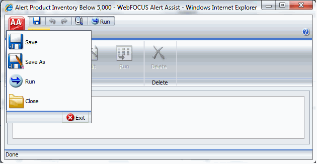 Menu Principal do Alert Assist