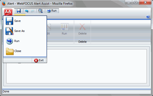 Menu Principal do Alert Assist