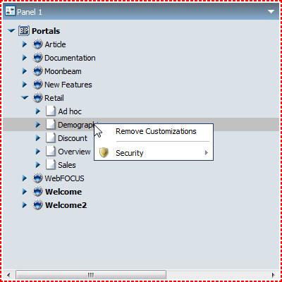 Árvore do Portal extendida
